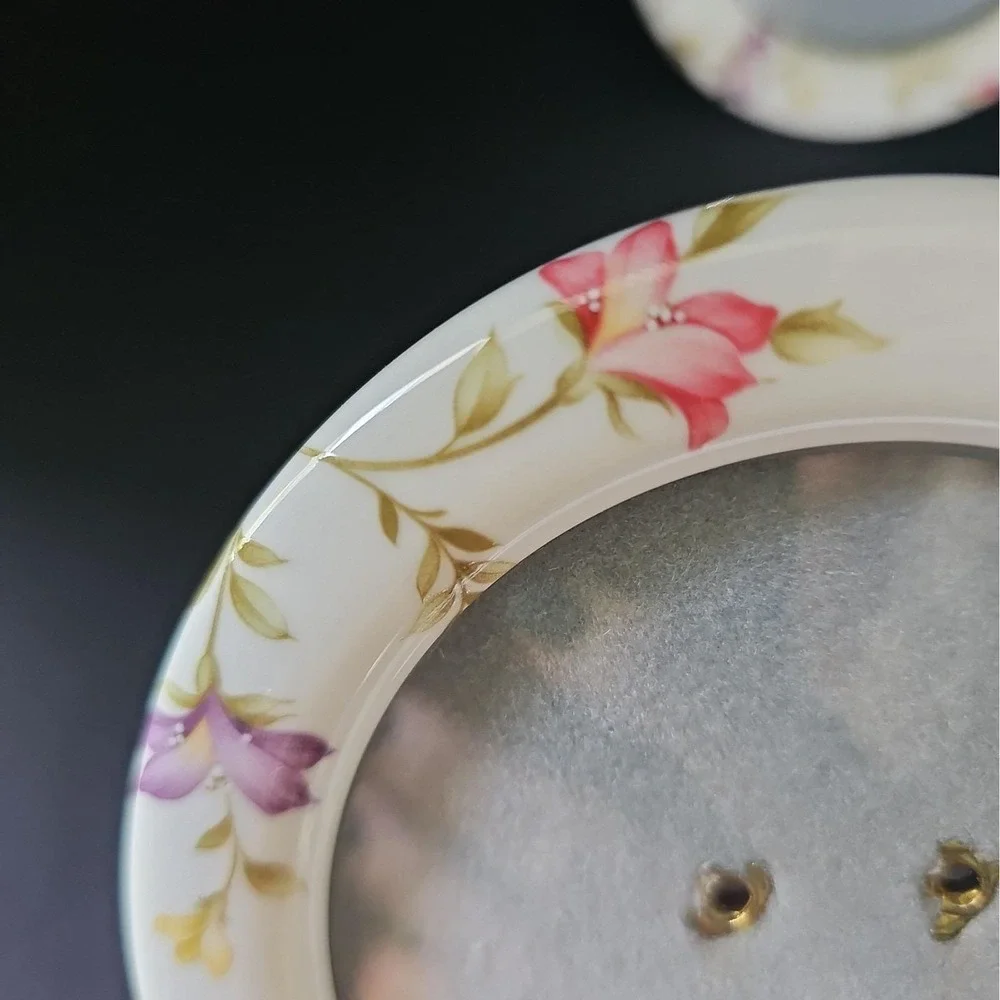 Trio Of Vintage Mikasa Bone China Floral 4.25